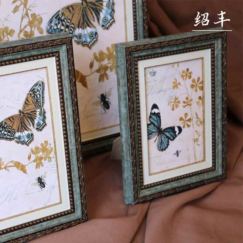 复古相框欧式宫廷摆台67寸810 12寸A4挂墙画框高档做旧装饰框