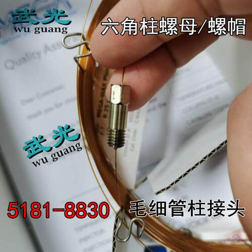 安捷伦磐诺Thermo毛细管柱接头六角柱螺母螺帽5181-8830色谱配件