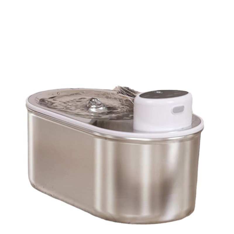 提醒新款缺水猫咪不锈钢静音饮水机宠物喂水器无线带3l