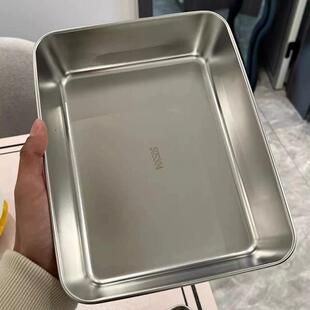 304长方形盒锅备菜盘腌制卤味盘保鲜配菜盘烘焙器皿再名