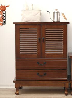 3Y斗卧F76HM55S室多功能收纳五斗代简约客厅组现合实木抽柜屉式储