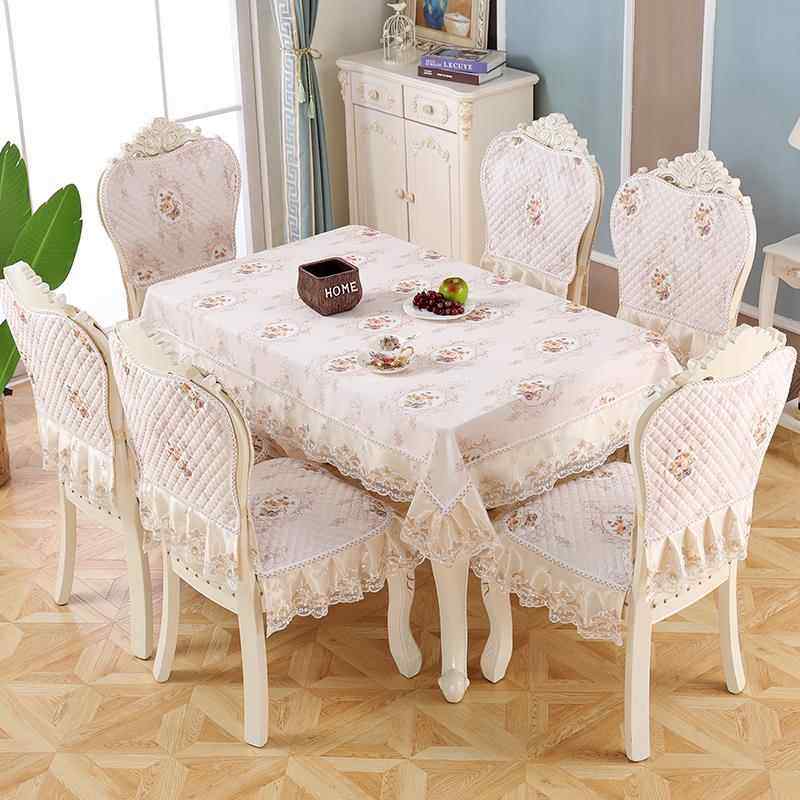 高档欧式餐桌子椅垫套装椅子套罩布靠背方家用北欧坐垫长形凳简约