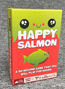 Exploding Kittens Card Game Happy Salmon Solitaire Family Fr