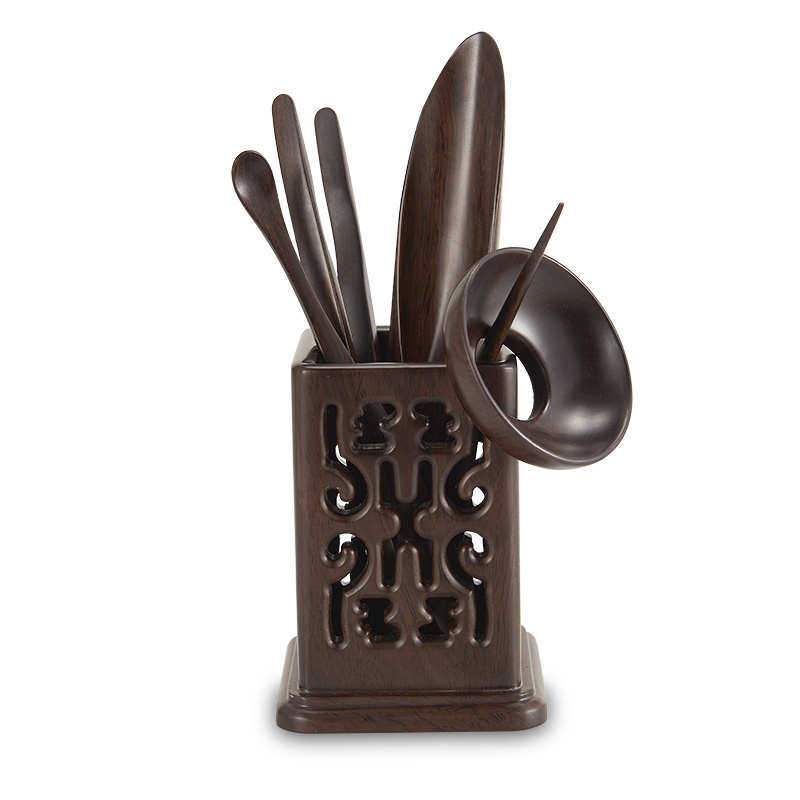 6B76茶道六君子6件套实木家用茶具配件套装整套茶艺茶道组功夫,餐饮具,茶具礼盒,淘宝优惠券,粉丝福利购,淘宝优惠卷