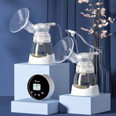 宝德双边静音电动吸奶器九档大吸力按摩吸乳两种模式双边吸乳更高