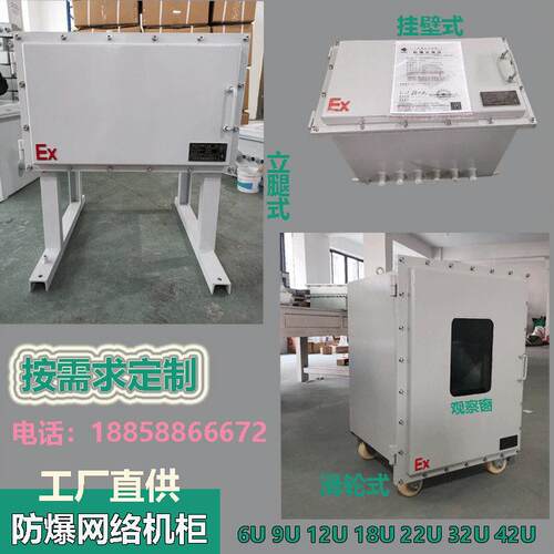 防爆机柜网络服务器交换机设备柜监控机柜6U9U-42U壁挂落地定做