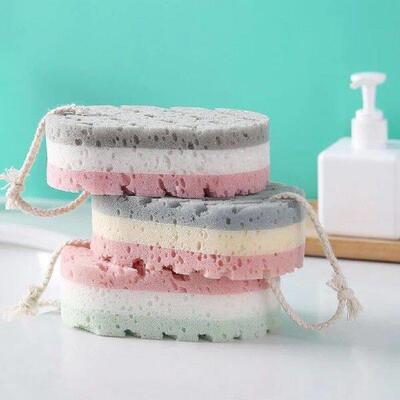 3pcs/set Adult bathing foaming sponge Shower Scrubber