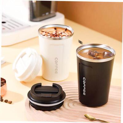 vacuum water coffee cup mug bottle stainless steel portable