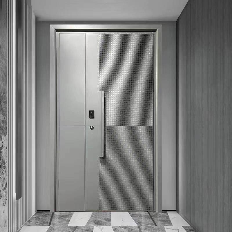 专业厂家铸铝门现代简约别墅入户门静音智能锁甲级防盗门包邮安装