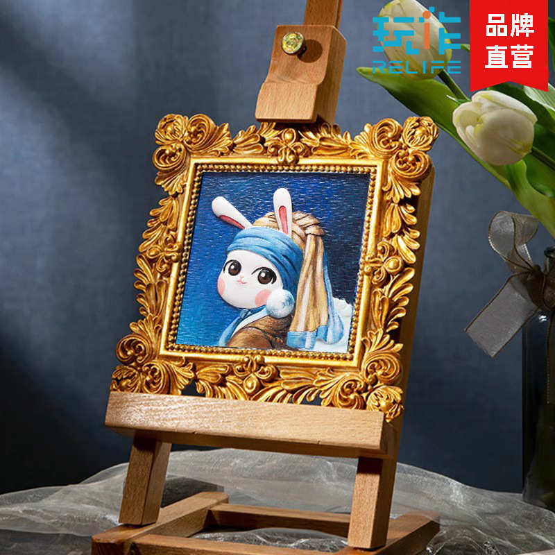 玩作diy数字油画儿童电商成人填色涂色亲子手绘画