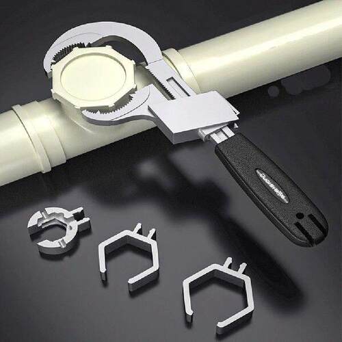 Adjustable Double-ended Wrench Wrench Aluminium Alloy 80mm