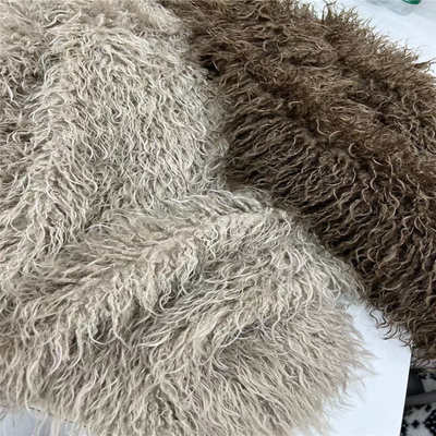 现货流苏滩羊毛 萝卜丝长毛卷服装毛领家纺抱枕面料批发