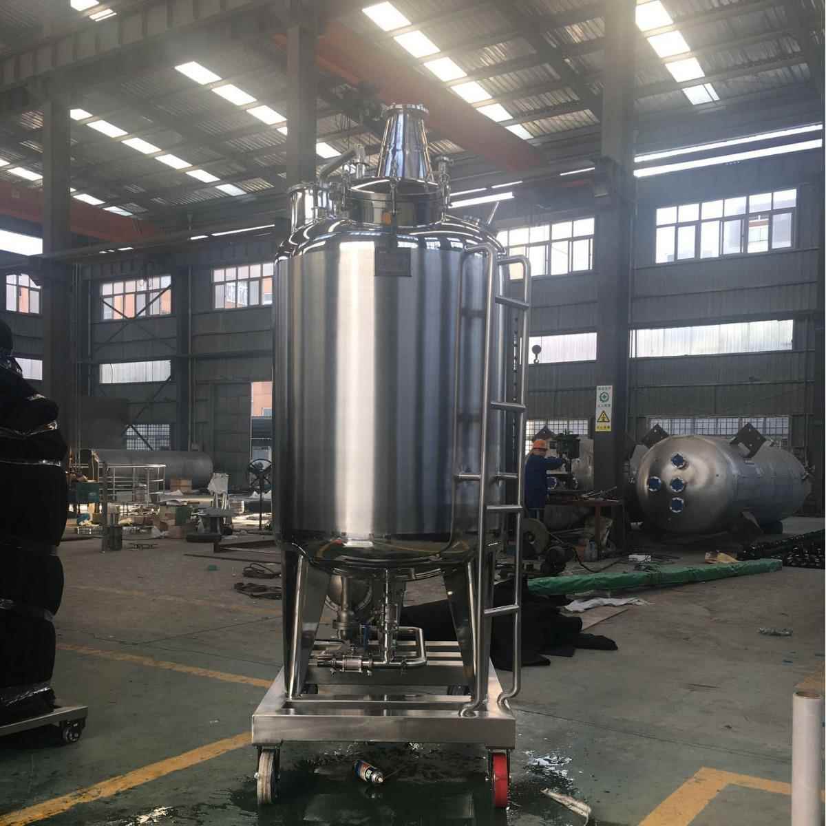 厂家直销 1000L 不锈钢防爆罐 移动罐 搅拌罐 配料罐温州厂家