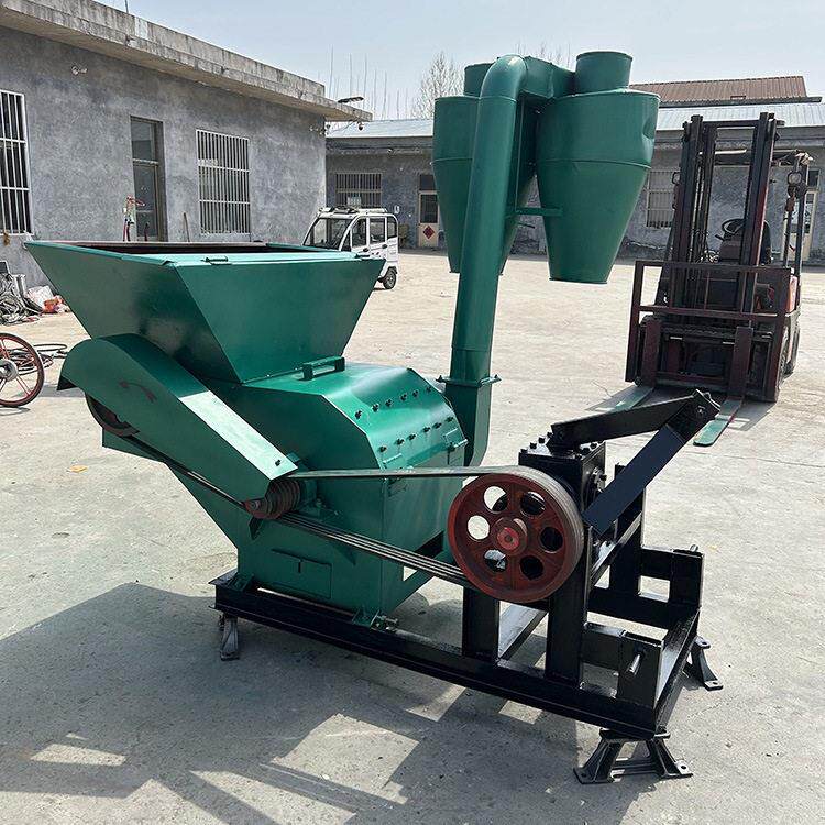 沙克龙锤片式粉碎机玉米秸秆草粉机牛羊养殖除尘饲料机