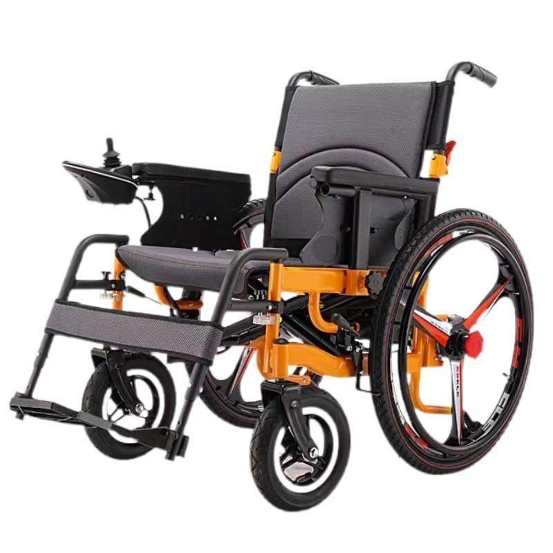 电动轮椅老人专用 折叠便携 带坐便器残疾人代步车助行器可坐可躺