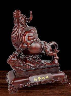 新中式牛创意树脂工艺品摆件家居客厅电视柜书柜酒柜办公室装饰品