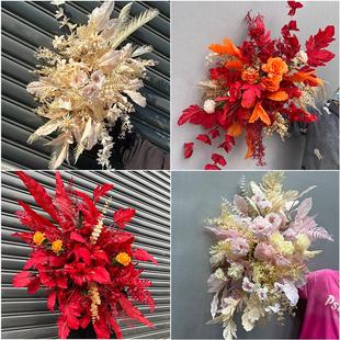 婚庆挂花仿真花婚礼堂花点千代兰订婚宴装饰迎宾区橱窗布置路引花