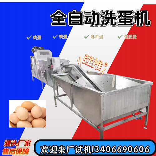 农场鲜鸡蛋鸭蛋清洗机设备自动光检洗蛋机全自动单多排洗蛋机