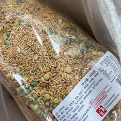平江特产长寿街连云山糯炒米咸味炒米多芝麻豆子低卡饱腹