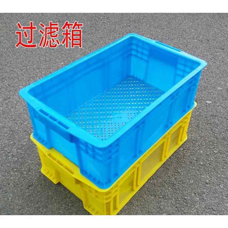 加厚新料塑料箱过滤框网格漏水筐底部带孔周转箱豆芽养殖镂空框子