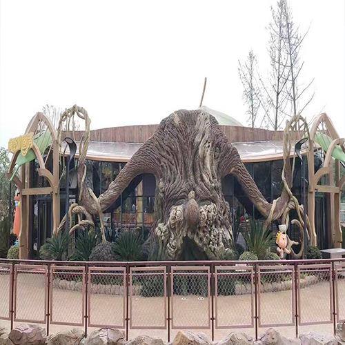 扬州游乐园工程案例 承接商场大型游乐设施GRC雕塑玻璃钢雕塑摆件