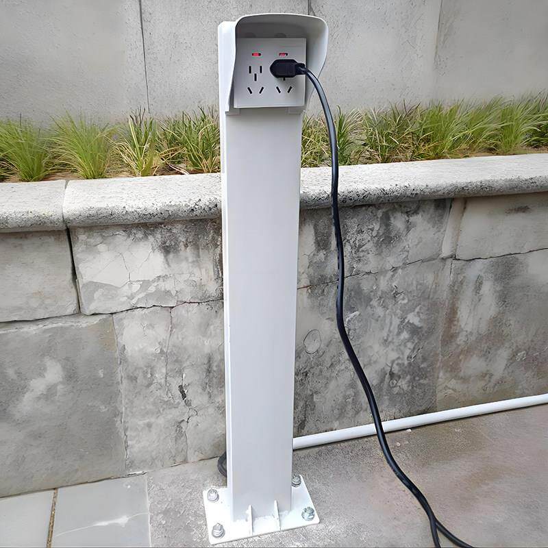 电动电瓶车户外安装防雨防水立柱插座适用于工厂出租房家用充电桩