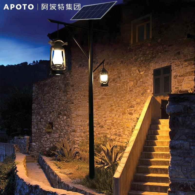 户外景观灯复古高杆民宿灯庭院灯马灯太阳能灯公园路灯防水草坪灯