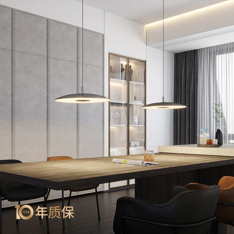 爱斯兰飞碟餐厅吊灯餐桌吧台圆桌现代极简岛台设计师款轻奢高级感