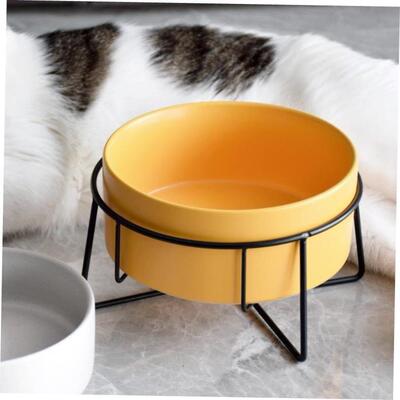 bowl ceramic single - double pet dog food bowl cat 喂食碗