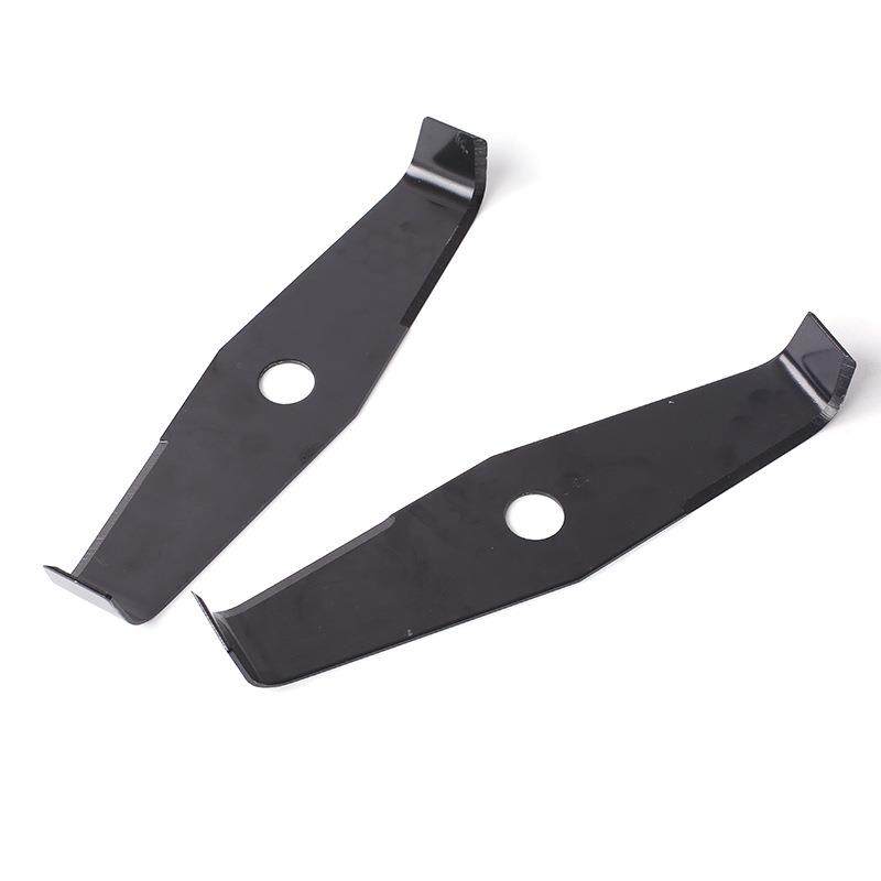 割草机刀片锰钢两齿甩刀锯片除草刀具林业齿锯片割稻机收割机草坪