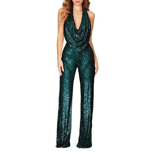 Women's Evening Party Dress Drop Shoulder Neckline Sequins