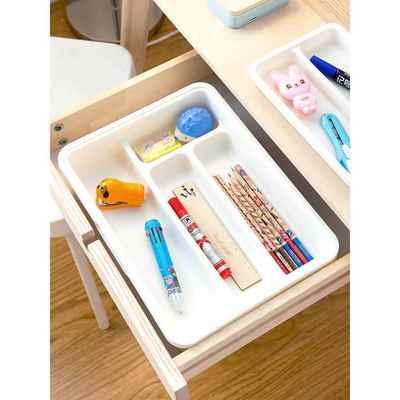 新款直销xyt抽屉分隔收纳盒塑料筷子勺子小盒子厨房桌面分格餐具