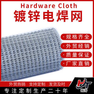 镀锌电焊网建筑抹墙防裂养殖圈地外贸热销1 2inch孔径五金布