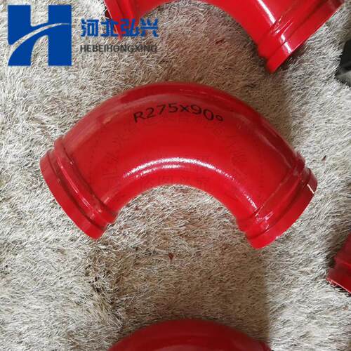 泵车臂架双层耐磨弯头 DN125R295*90°锰钢弯头 软管
