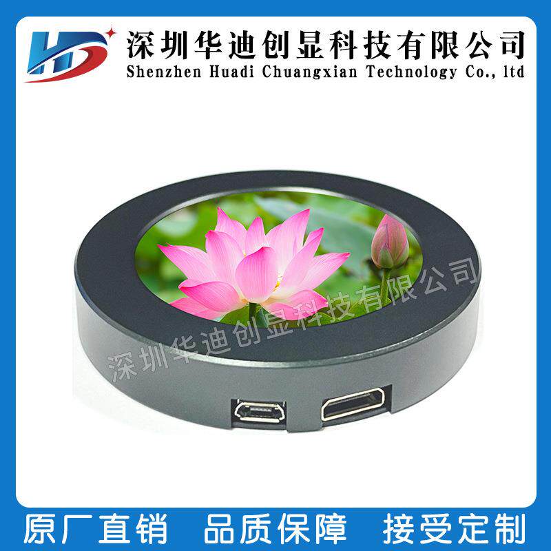 2.8寸圆屏显示器HDMI套件480*480分辨率电脑机箱水冷监控屏