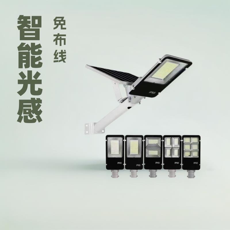 东南亚灯头光伏板农村配件带电池控制器壁挂式太阳能路灯替换防水