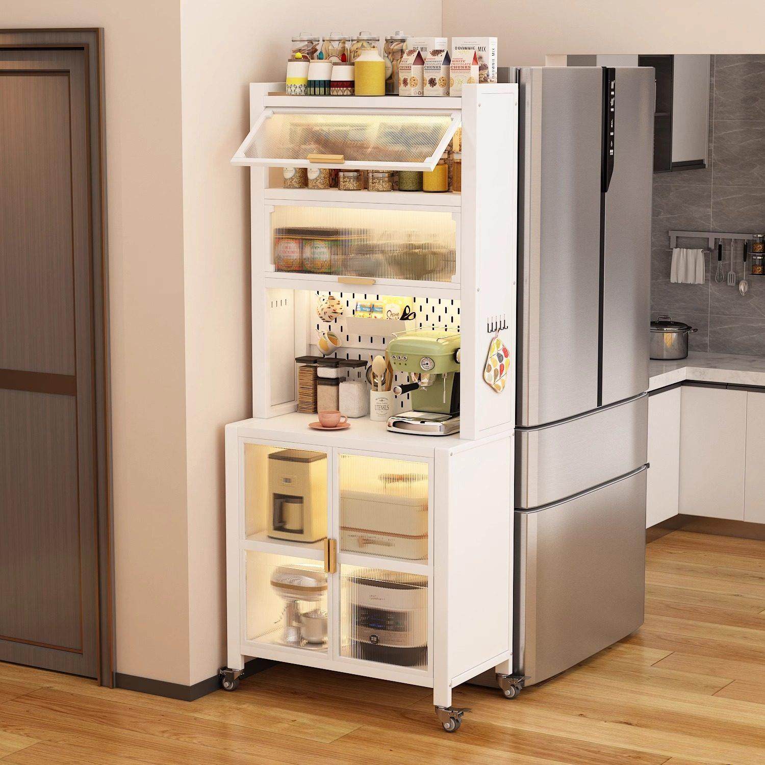 鹏音伴厨房置物架餐边收纳柜落地多层微波炉烤箱多功能电器收纳整体橱柜碗盘柜配件,电玩/配件/游戏/攻略,其他配件,淘宝优惠券,粉丝福利购,淘宝优惠卷