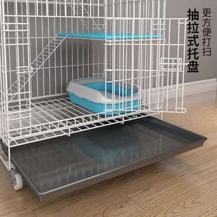 猫笼子家用室内可折叠超大自由空间带厕所一体双层三层四层猫别墅