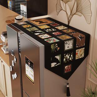 冰箱防尘布遮盖防灰尘防尘罩顶盖布2026新款单双开门冰柜遮尘盖巾