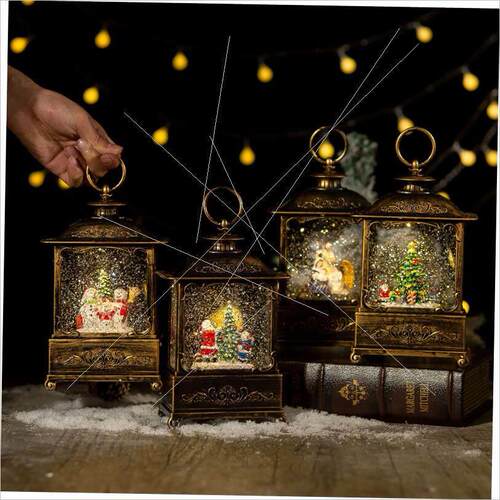 Christmas crystal light music box is a gift for the children