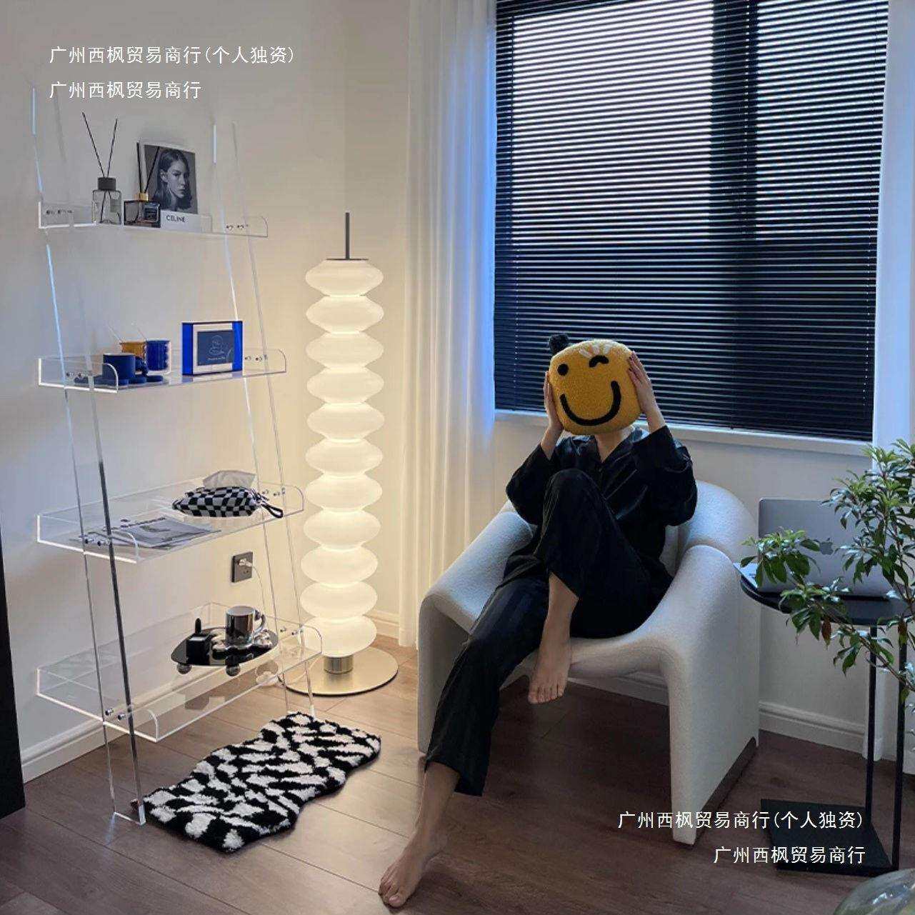 亚克力置物架多层收纳书架杂志架客厅简约落地陈列展示架创意货架