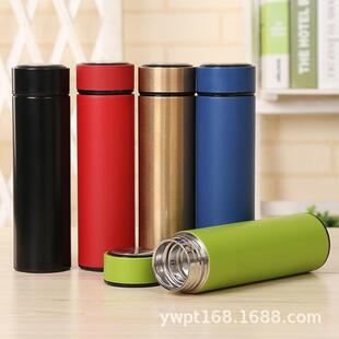 304不锈钢真空保温杯智能显测温男女士广告办公礼品杯商务直杯