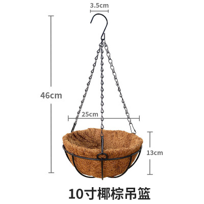 椰棕棕毛壁挂花篮墙面装饰花瓶