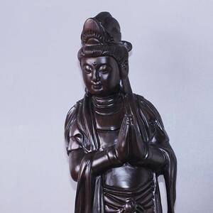 雲缘 非洲黑檀工艺品摆件 45*22*12cm 大自在摆件摆饰