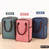 上班族保温饭桶手提袋饭盒包袋保温包便当餐盒圆形袋子饭桶可斜挎