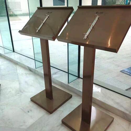 广告立牌金属展示架可定 制商场海报指引牌景区标识金 亚克力