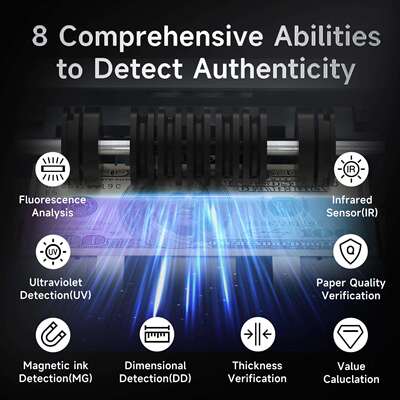 Money Counter Machine Pro 2.0 双电机,美元欧元 MT/UV/MG/IR/DD