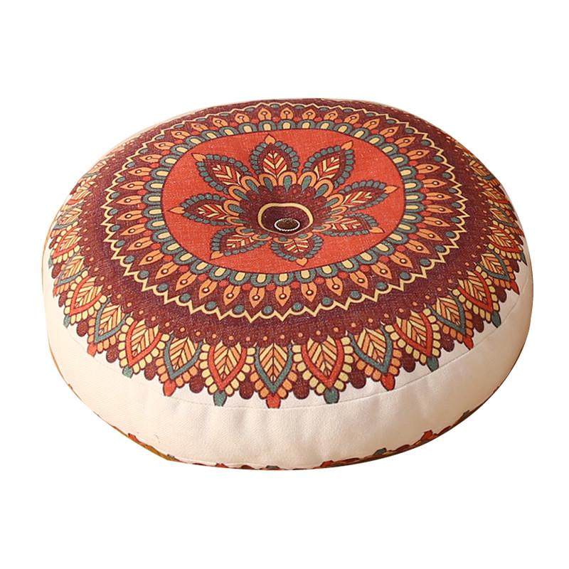 加厚圆形椅子凳子垫坐垫复古民族蒲团飘窗榻榻米垫办公室地上屁