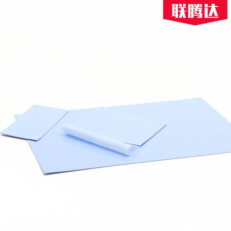带片材2w硅胶传热生产纤.玻垫散热系数导热高韧性0高5mm导热蓝色
