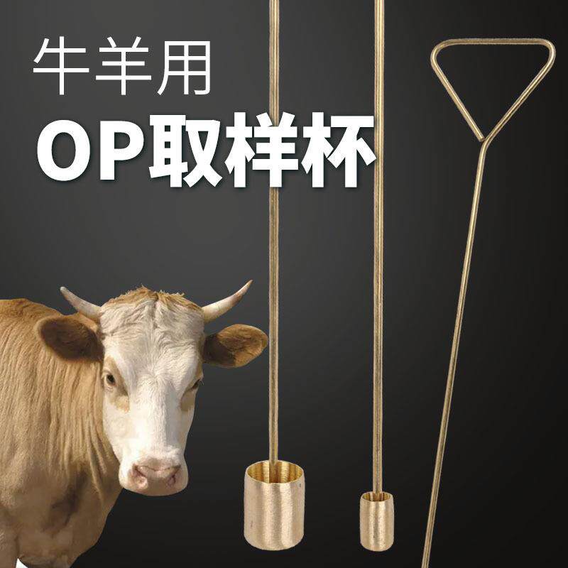 牛探杯羊探杯OP液食道-咽部分泌物采集器牛羊金属探杯OPP取样杯